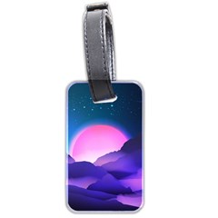 Mountain Sunrise Mountains Sunrise Luggage Tag (two Sides) by Simbadda