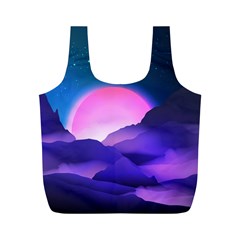 Mountain Sunrise Mountains Sunrise Full Print Recycle Bag (m) by Simbadda