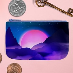 Mountain Sunrise Mountains Sunrise Large Coin Purse by Simbadda