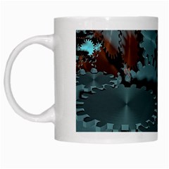 Gear Gears Technology Transmission White Mugs by Simbadda