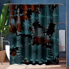 Gear Gears Technology Transmission Shower Curtain 60  X 72  (medium)  by Simbadda