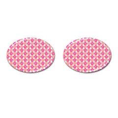 Sakura Flower Pattern Cufflinks (oval) by Simbadda