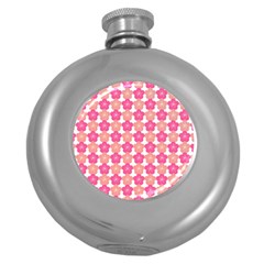 Sakura Flower Pattern Round Hip Flask (5 Oz) by Simbadda