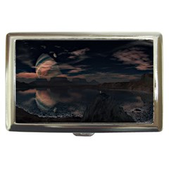 Landscape Planet Sky Lake Cigarette Money Case by Simbadda