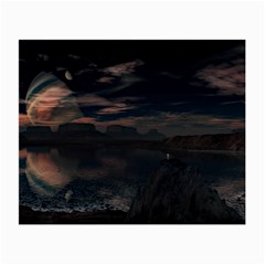 Landscape Planet Sky Lake Small Glasses Cloth by Simbadda