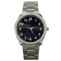 Landscape Planet Sky Lake Sport Metal Watch by Simbadda