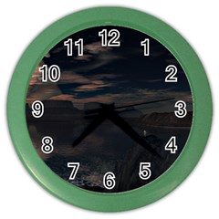 Landscape Planet Sky Lake Color Wall Clock by Simbadda