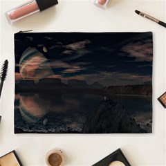 Landscape Planet Sky Lake Cosmetic Bag (xl) by Simbadda