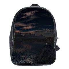 Landscape Planet Sky Lake School Bag (xl) by Simbadda