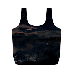 Landscape Planet Sky Lake Full Print Recycle Bag (m) by Simbadda