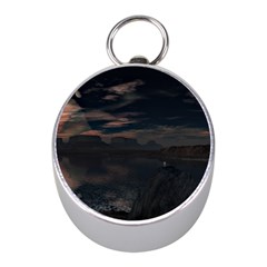 Landscape Planet Sky Lake Mini Silver Compasses by Simbadda