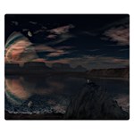 Landscape Planet Sky Lake Double Sided Flano Blanket (Small)  50 x40  Blanket Front