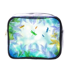 Scrapbooking Tropical Pattern Mini Toiletries Bag (one Side) by Simbadda