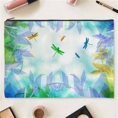 Scrapbooking Tropical Pattern Cosmetic Bag (xxxl) by Simbadda