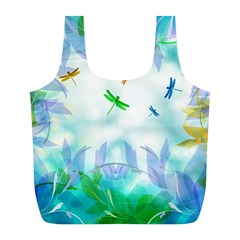 Scrapbooking Tropical Pattern Full Print Recycle Bag (l)