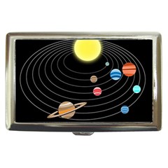 Solar System Planets Sun Space Cigarette Money Case by Simbadda