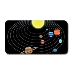 Solar System Planets Sun Space Medium Bar Mats by Simbadda