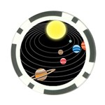 Solar System Planets Sun Space Poker Chip Card Guard (10 pack) Front