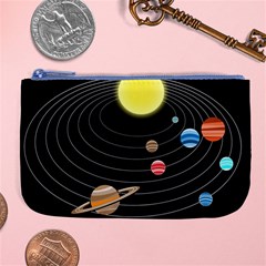 Solar System Planets Sun Space Large Coin Purse by Simbadda