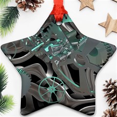 Gears Machine Machines Ornament (star) by Bajindul