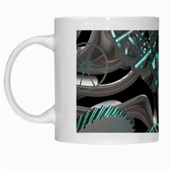 Gears Machine Machines White Mugs by Bajindul