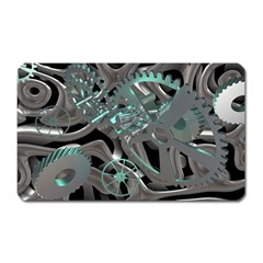 Gears Machine Machines Magnet (rectangular) by Bajindul