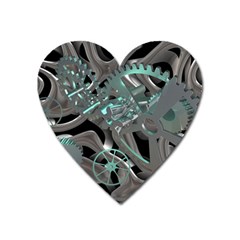 Gears Machine Machines Heart Magnet by Bajindul