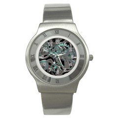 Gears Machine Machines Stainless Steel Watch by Bajindul