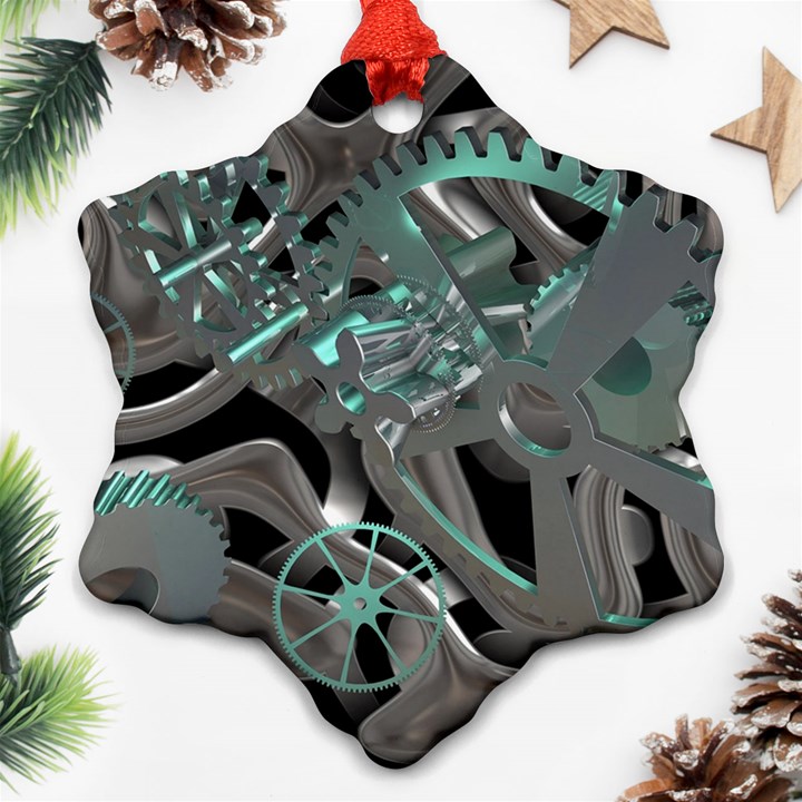 Gears Machine Machines Ornament (Snowflake)