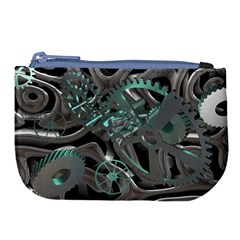 Gears Machine Machines Large Coin Purse by Bajindul