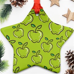 Fruit Apple Green Ornament (star) by HermanTelo