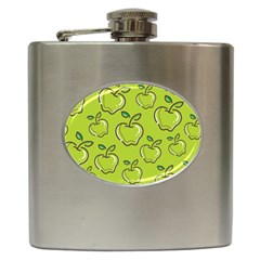 Fruit Apple Green Hip Flask (6 Oz)