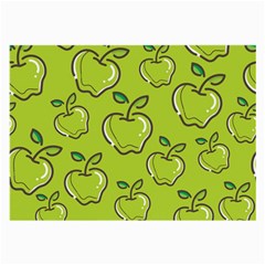 Fruit Apple Green Large Glasses Cloth (2 Sides) by HermanTelo