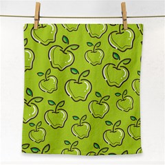 Fruit Apple Green Face Towel by HermanTelo