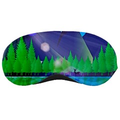 Forest Landscape Pine Trees Forest Sleeping Mask by Simbadda