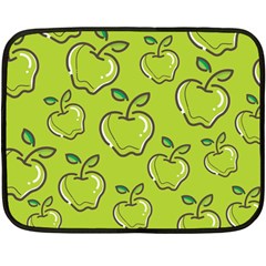 Fruit Apple Green Fleece Blanket (mini) by HermanTelo