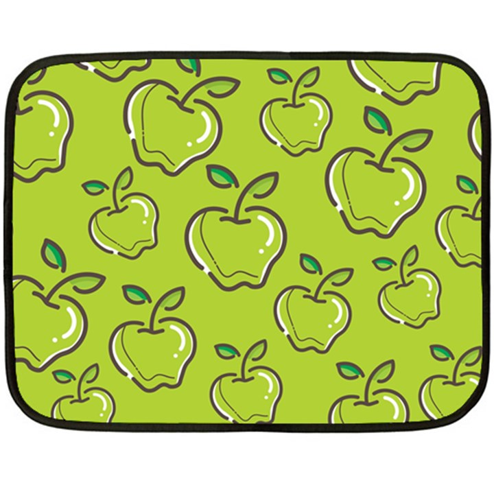 Fruit Apple Green Double Sided Fleece Blanket (Mini) 