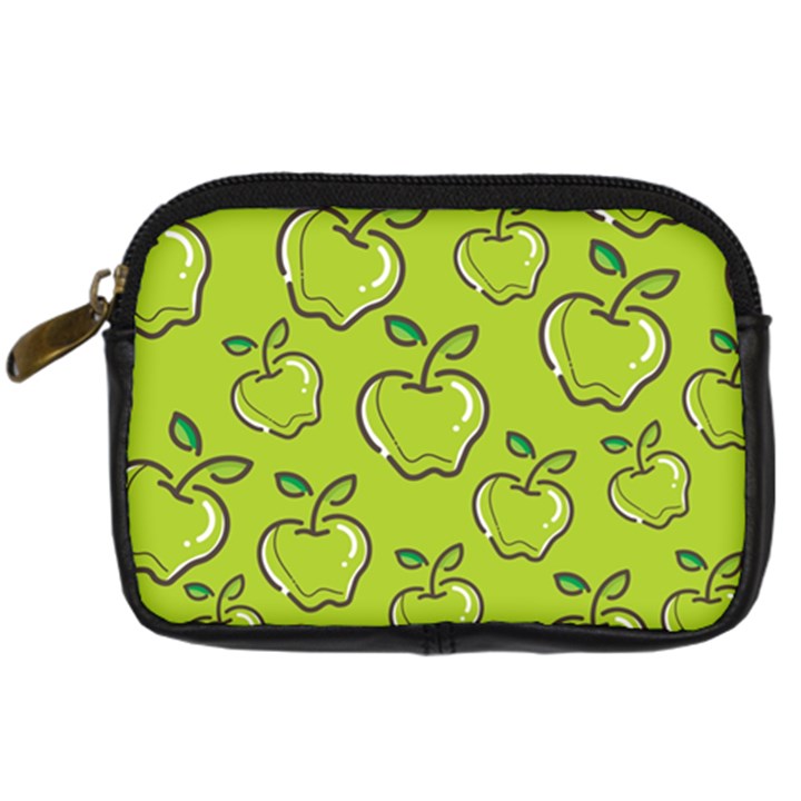 Fruit Apple Green Digital Camera Leather Case