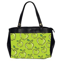 Fruit Apple Green Oversize Office Handbag (2 Sides) by HermanTelo