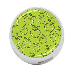 Fruit Apple Green 4-port Usb Hub (two Sides) by HermanTelo