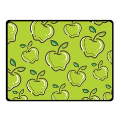 Fruit Apple Green Fleece Blanket (small) by HermanTelo