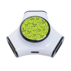 Fruit Apple Green 3-port Usb Hub