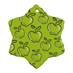 Fruit Apple Green Ornament (snowflake)