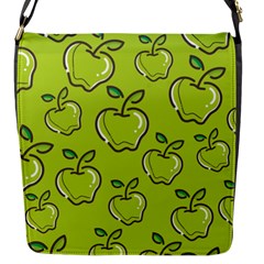 Fruit Apple Green Flap Closure Messenger Bag (s)