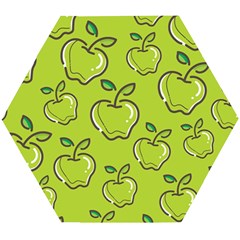 Fruit Apple Green Wooden Puzzle Hexagon by HermanTelo