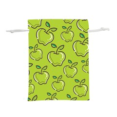 Fruit Apple Green Lightweight Drawstring Pouch (l)