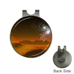 Galaxy Galaxies Bump Together Lava Hat Clips With Golf Markers by Simbadda