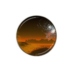 Galaxy Galaxies Bump Together Lava Hat Clip Ball Marker by Simbadda