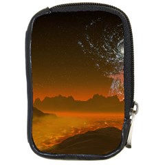 Galaxy Galaxies Bump Together Lava Compact Camera Leather Case by Simbadda