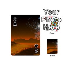 Galaxy Galaxies Bump Together Lava Playing Cards 54 Designs (mini) by Simbadda